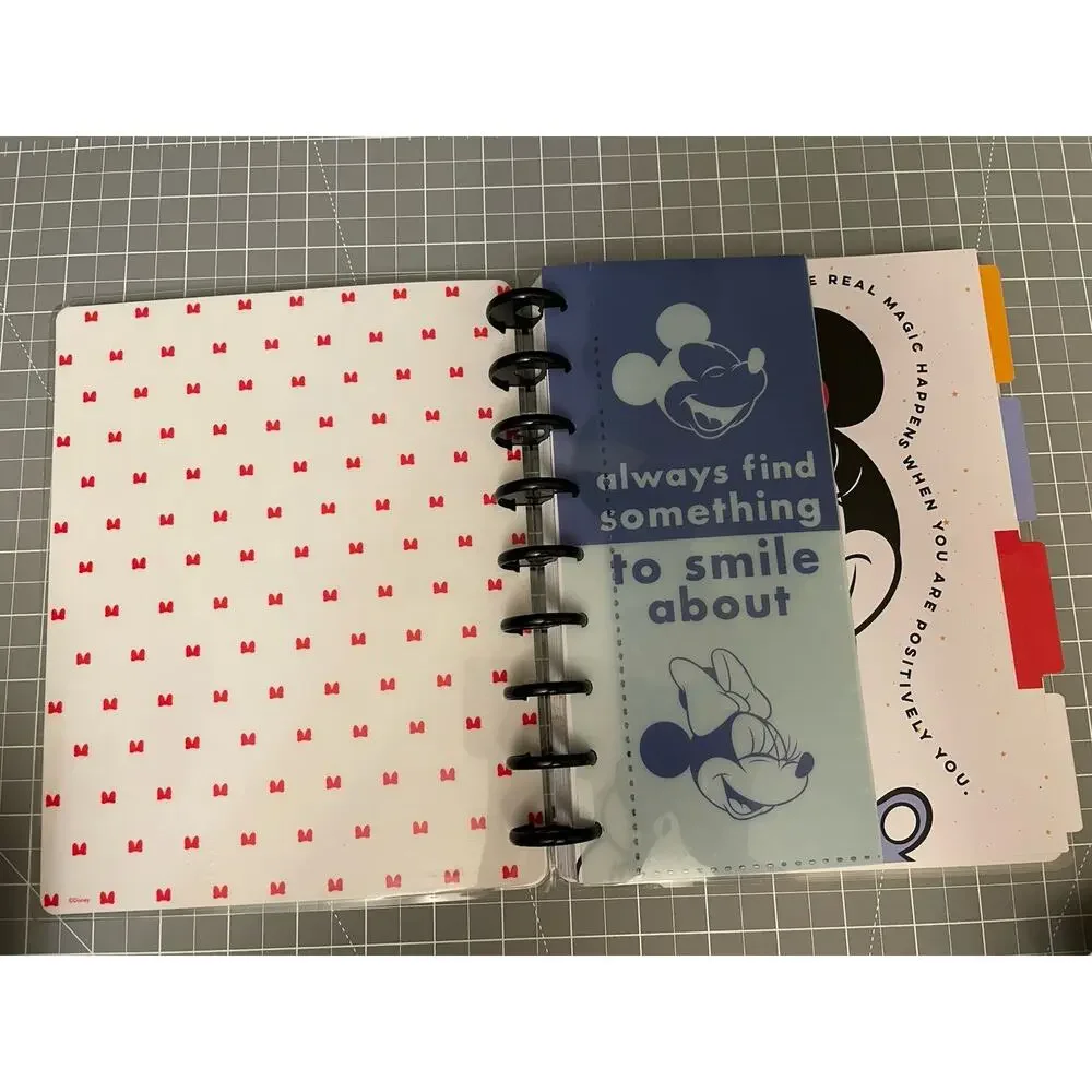 Happy Planner Classic Disney Minnie Mouse Budget Journal 9 Disc Undated